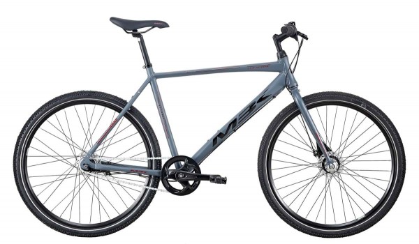MBK Cheyenne 650B 7 gear for og bag rullebremse grå m. sort/rød2020
