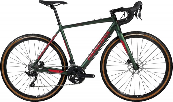 Principia Gravel Alu/Alu 700c RX400 2x10 hydr. disc grøn m. rød 2020